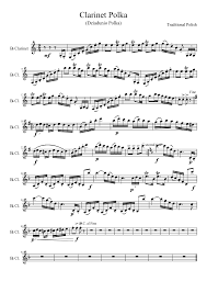 Clarinet Polka Dziadunio Sheet Music For Clarinet Download Free In Pdf Or Midi Clarinet Sheet Music Clarinet Clarinet Music