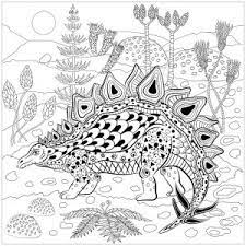 Adult and kids coloring, so you can do it together! Dinosaurs Battle Dinosaurs Adult Coloring Pages