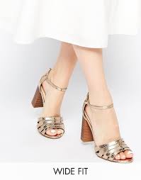 Wide Fit Heeled Sandals Shoes Women Heels Heels Sandals Heels