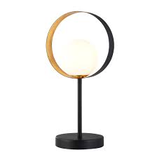 Description:update the way you light up the rooms in your home with this leaf table lamp from opalhouse™ that has a bold and unique design. 1lt Matt Black And Gold Leaf Table Lamp With Opal Glass