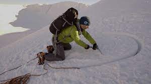 The basic procedure for building a snow anchor to perform crevasse rescue. Winter Skills 2 8 Making A Snow Bollard And Using It To Make An Abseil Youtube
