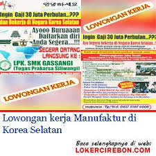 Besar gaji makimal bahkan bisa mencapai rp 30.000.000 per bulan. Lowongan Kerja Manufaktur Di Korea Selatan Korea Selatan Korea Kerja