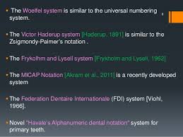 Tooth Numbering System