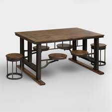 Bench style kitchen table sets ideas on foter. Industrial Style Dining Table Ideas On Foter