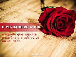 Resultado de imagem para De amor e saudade