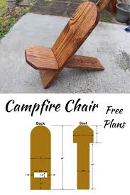 Get Free Plans For The Campfire Chair This Is A One Board Chair And Very Easy To Ma In 2020 Outdoor Woodworking Projects Rustic Woodworking Projects Rustic Wood Decor