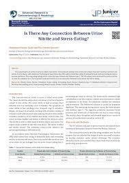 Pdf Is There Any Connection Between Urine Nitrite And Stress Eating