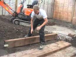 These sleepers should be placed on a ground that is firm and level. Sleepers In The Garden September 2011 Youtube