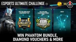 Free fire next gold royal new gold royal bundle free fire garena free fire. Free Fire Esports Ultimate Challenge 2021 How To Win Phantom Bundle Vouchers Trophies More