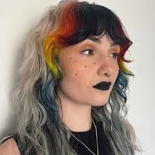24 Wolf Cuts With Colored Bangs