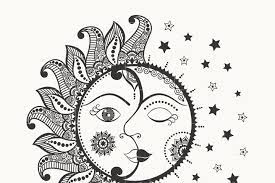 Download Sun And Moon Zentangle Mandala Svg Eps Png Dxf 324200 Illustrations Design Bundles Moon Coloring Pages Mandala Svg Sun And Moon Mandala