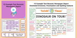 Newspaper article example barca selphee co. News Report Writing Example Pack Primary Resource