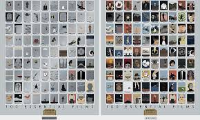 100 essential films scratch off chart cool material