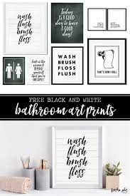 Download a free pdf and then print yourself, for free! 10 Free Black And White Bathroom Printables Kendra John Designs
