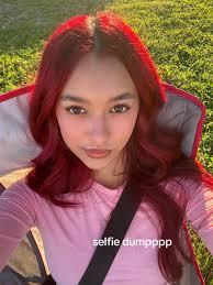 Red Hair with Pink Clothes