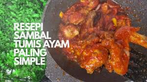 Bila dah wangi, masukkan ayam dan tuang air hingga ayam tenggelam. Resepi Sambal Tumis Ayam Paling Simple Youtube
