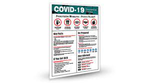 Awareness of corona virus covid 19 prevention protection tips flyer poster design template. Accuform Offers Free Coronavirus Prevention Poster For Business Facilities