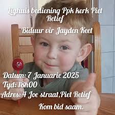 Kom join ons daar of skakel in by PPK Kerk, Lighuis, Piet Retief môreaand  18h00, gaan live wees, en bid saam met ons.🙏❤️