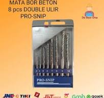 Mata Bor Beton / Tembok PRO-SNIP Set @8pcs Double Flutes Drill di De Best  One | Tokopedia