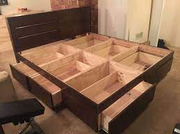 Platform Bed With Drawers Bed Frame With Drawers Platform Bed With Drawers Diy Platform Bed