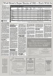 The 10 Super Stocks Of 1982 The New York Times