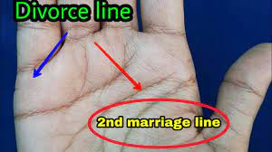 In traditional palmistry, it stands for two marriages and divorce or breakup with one of the partners. Divorce Line In Hand 2nd Marriage Line In Female Hand à¤ª à¤° à¤¹à¤¥ à¤² à¤• à¤µ à¤¶ à¤² à¤·à¤£ Youtube