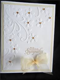 Minted's sympathy greeting cards are different from ones you may pick. Handmade Sympathy Card Using Stampin Up With Heartfelt Sympathy Rhinestones Bow In Greeting Cards Gift Sympathy Cards Handmade Cards Handmade Sympathy Cards