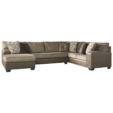 Shop wayfair for all the best sectionals, sectional sofas & couches. Signature Design By Ashley Abalone Brown Faux Leather Fabric 3 Piece Sectional With Chaise Conlin S Furniture Sectional Sofas