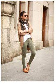 Pin By Amalina Ishak On Olive Color Combos Outfit In 2021 Olive Green Pants Outfit Green Pants Outfit Color Trends Fashion