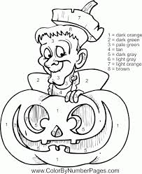 Download this adorable dog printable to delight your child. Halloween Color By Numbers Coloring Home