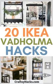 Gives you extra storage, utility, and workspace. 20 Stunning Ikea Vadholma Hacks Craftsy Hacks