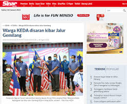 Berita harian,jumaat 8 jan 2010. Keratan Akhbar Lembaga Kemajuan Wilayah Kedah
