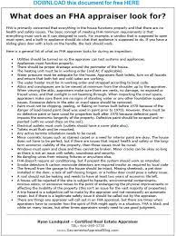 Maybe you would like to learn more about one of these? What Do Appraisers Look For During An Fha Inspection Free Download
