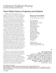 Pdf A Selection Of Yiddish Poetry Esther Shumiatcher Hirschbein Malka Lee Celia Dropkin Ri J Turner Academia Edu