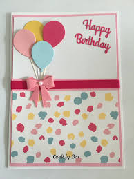 Diy Handmade Birthday Card For Grandmother Balloon Birthday Card Birthday Card Drawing Handmade Birthday Cards Birthday Cards Diy