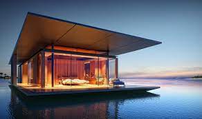 These are often low maintenance homes and can be used as a vacation cabin or your permanent tiny home. The Floating House Sustainable Design E Architect