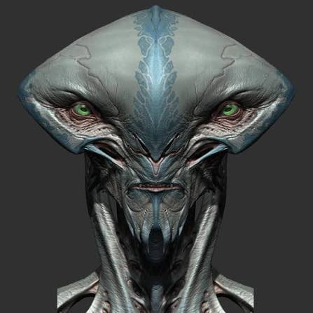 Working on my Alien Outlaws part three tutorial edit. Just wanted to share  some final renders of the Alien Swordsman. Part one and two focused on 2D  brainstorming and Photoshop techniques. Part