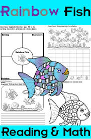 Rainbow Fish Reading And Math Packet Rainbow Fish Activities Fish Activities Rainbow Fish