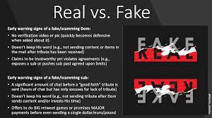 Reporting Fake/Scamming Doms or subs - TheFindomClub