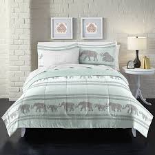 Boho Elephant Ultra Soft Microfiber Comforter Set Queen Light Blue 100percent Polyester Microfiber By Loft Style Walmart Com Walmart Com