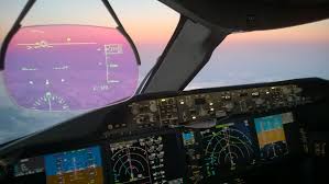 A hud is a transparent display that presents data without requiring pilots to look away from their usual viewpoints, on the b787 it has 3 positions: B787 Dreamliner