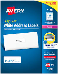 Available for pc, ios and android. Avery Easy Peel Address Labels 1 X 2 5 8 6 000 Labels 85560 Avery Com