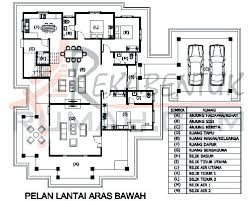 Pelan rumah banglo setingkat 4 bilik house pinterest house. Plan Rumah 5 Bilik Tidur 2 Tingkat Design Rumah Terkini