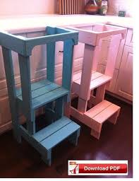 Helper Tower Plans Kids Kitchen Step Stool Pdf Plan Toodler Tower Montessori Learning Helper Tower Diy Kids Furniture Kitchen Stools Diy Kids Furniture