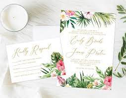 Tropical Wedding Invitation Hawaii Wedding Invitation Palm Etsy Tropical Wedding Invitations Hawaii Tropical Wedding Invitations Hawaii Wedding Invitations
