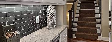 Who knew a little tile and grout could excite me so much? 31 Black Subway Backsplash Ideas The Power Of Black Color Brown Subway Tile Backsplash Metallic Backsplash Backsplash
