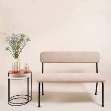 Modello della linea nox, con spigoli acuti e arrotondati. Panca Con Schienale Le Tube Small Di Maison Sarah Lavoine Rosa Made In Design