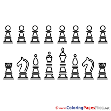 Bratz dolls coloring pages for kids. Chess Colouring Page Printable Free