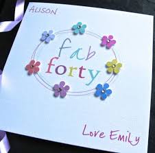 Creative Handmade Birthday Cards For Mom From Daughter Handmade 40th Birthday Card Mum Daughter Aunt Sister 40th Birthday Cards Birthday Cards For Women Birthday Cards
