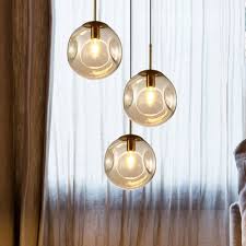 Made from iron, alumunium, and acrylic with a polished finished. Globe Dining Room Hanging Lamp Kit Smoke Gray Dimpled Glass 1 Head Minimalist Pendant Light Beautifulhalo Com